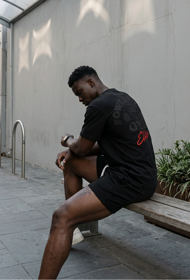 Oversized Black Powerhouse Tee