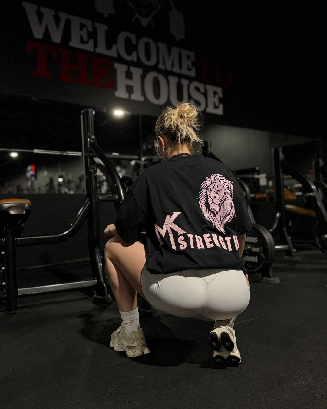 Black & Pink Oversized T-shirt | MK Strength