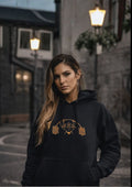 Oversized Black & Gold Hoodie