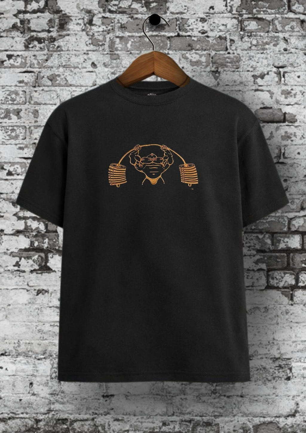 Oversized Black & Gold Tee