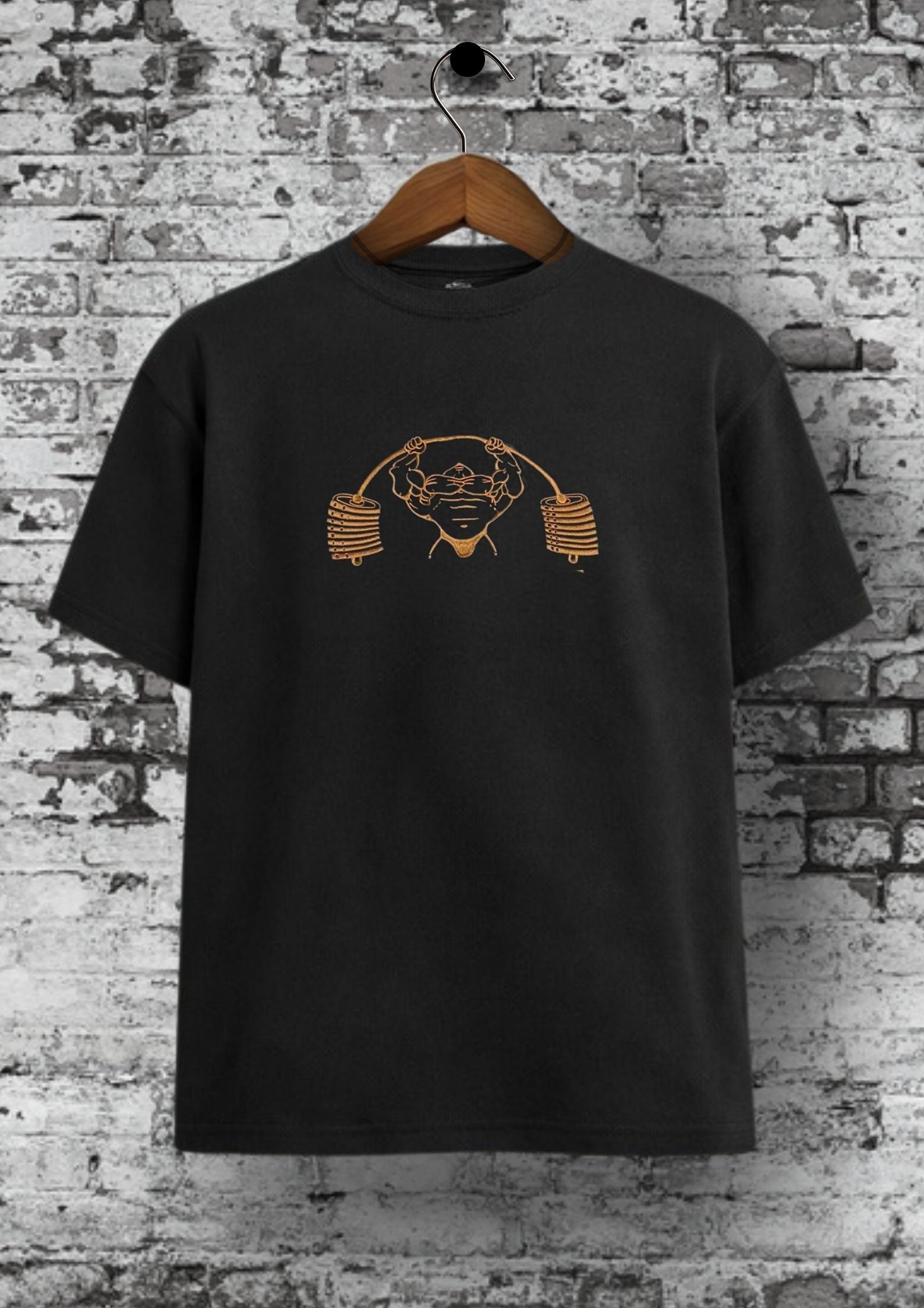 Oversized Black & Gold Tee