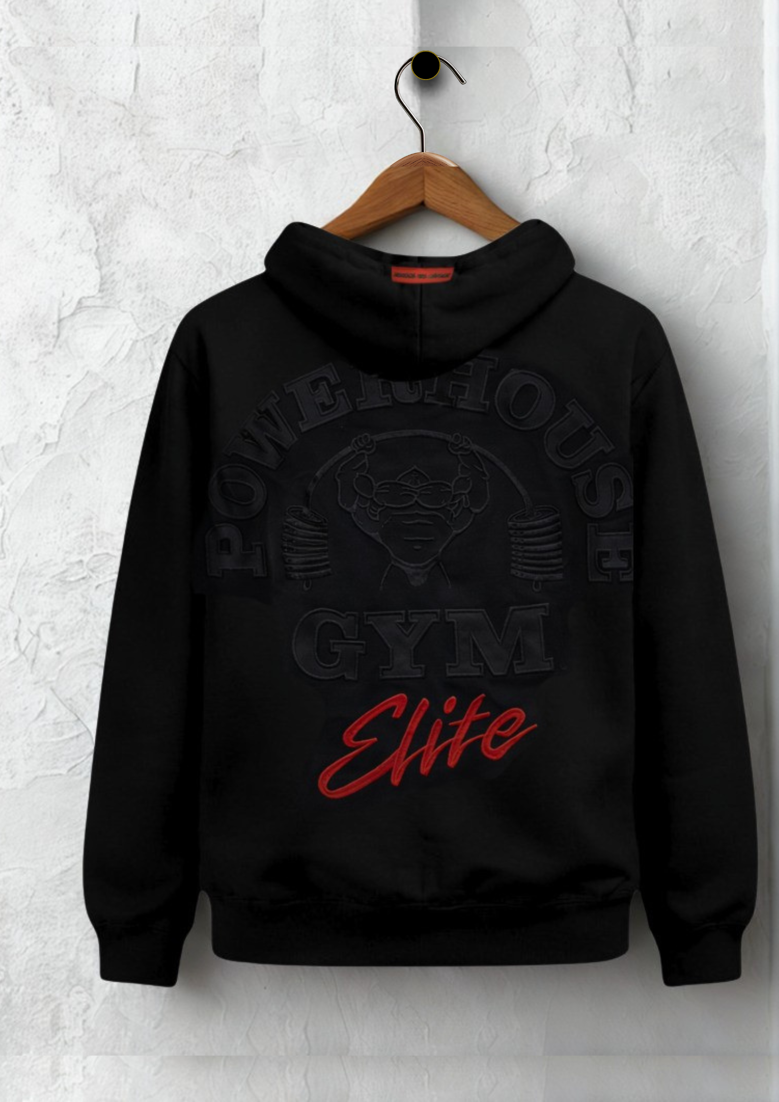 Black Oversize Powerhouse Gym Elite Hoodie