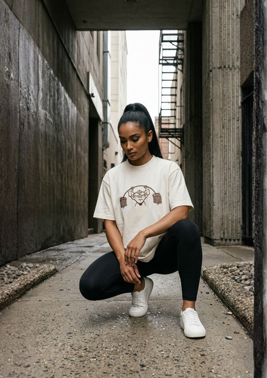 Oversized Off-White Powerhouse Tee